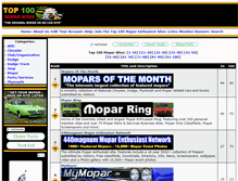 Tablet Screenshot of mopartopsites.com